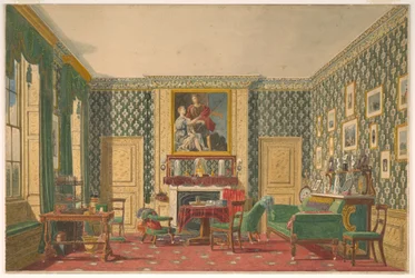 Rysunek, wnętrze, 1837-40