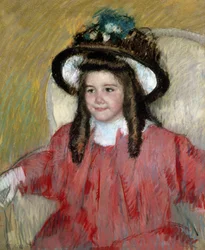 Anne Marie Durand Ruel (Portret Anne-Marie Durand-Ruel). Obraz autorstwa Mary Cassatt (1845-1926). Kolekcja prywatna