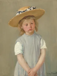 Dziecko w słomkowym kapeluszu, ok. 1886 (olej na płótnie)