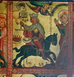 Obraz przedstawiający cesarza Tytusa, XIV w.