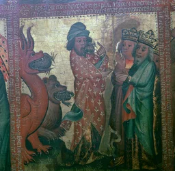 Panel czterdziesty czwarty Ołtarza Apokalipsy, XV w.