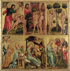 Piotra w Hamburgu, Ołtarz Grabarza, 1383 (tempera na płycie)