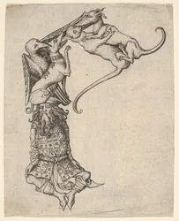 Litera E z alfabetu, 1466-67.