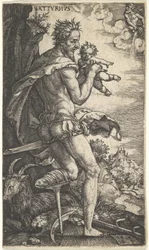 Saturn z Bogów, którzy przewodniczą planetom, 1525.