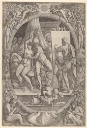 Apelles Malarstwo Aleksandra i Campaspe.