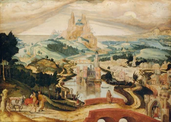 Przybycie do Betlejem, ca. 1540.
