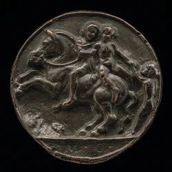 Nimfa zabrana przez jeźdźca, 1500.