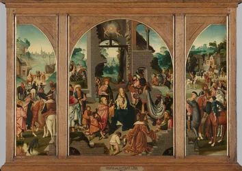 Tryptyk z Pokłonem Trzech Króli, ok. 1500-1504 (olej na płycie)