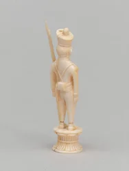 Biały pionek, figura szachowa, Indie, 1820 ok
