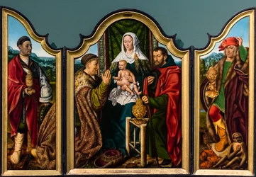 Pokłon Trzech Króli, ok. 1510 (tempera i olej na drewnie (dąb))