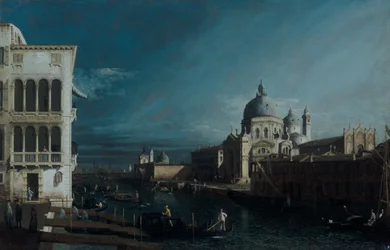 Wejście do Canal Grande, Wenecja (olej na płótnie)