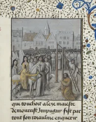 Ms 659 fol.78r Egzekucja Guillaume