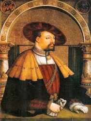 niemiecki: Portret Eitelfriedricha III von Zollern Portret Eitelfriedricha III von Zollern (1561)