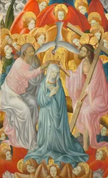 Koronacja Najświętszej Marii Panny z Trójcą Świętą, ok. 1400.