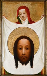 Święta Weronika z sudarium Chrystusa (olej na orzechu włoskim)
