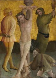Biczowanie, ca. 1400.