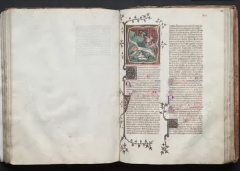 Mszał Gotha: Fol. 102v, Tekst, c. 1375.