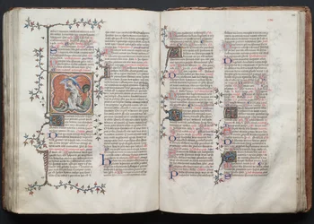 Mszał Gotha: Fol. 125r, Tekst, c. 1375.