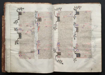Mszał Gotha: Fol. 13r, Tekst , c. 1375.