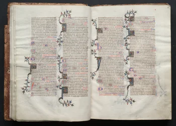 Mszał Gotha: Fol. 15r, Tekst , c. 1375.