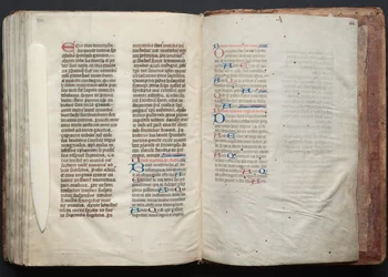 Mszał Gotha: Fol. 163v, Tekst, c. 1375.