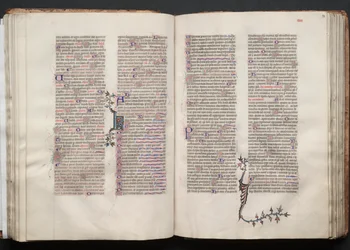 Mszał Gotha: Fol. 54r, Tekst, c. 1375.