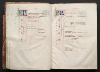 Mszał Gotha: Fol. 5v, tekst , c. 1375.