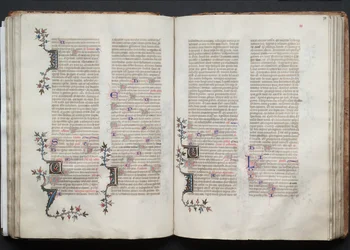 Mszał Gotha: Fol. 71r, Tekst, c. 1375.