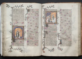 Mszał Gotha: Fol. 83r, Corpus Domini, c. 1375.