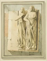Podobizny dwóch rycerzy, „Maurice of Gaunt” i „Robert de Gourney” w kościele św. Marka
