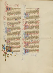 Inicjał M: Święty Łukasz