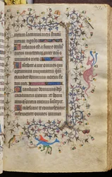 Godzinki Karola Szlachetnego, króla Nawarry (1361-1425): fol. 107r, tekst