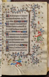 Godzinki Karola Szlachetnego, króla Nawarry (1361-1425): fol. 42r, tekst