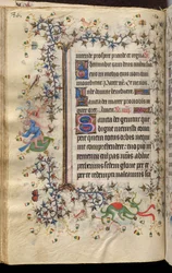 Godzinki Karola Szlachetnego, króla Nawarry (1361-1425): fol. 42v, tekst