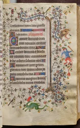 Godzinki Karola Szlachetnego, króla Nawarry (1361-1425): fol. 45r, tekst
