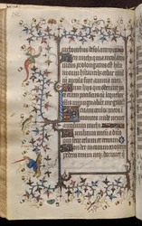 Godzinki Karola Szlachetnego, króla Nawarry (1361-1425): fol. 75v, tekst