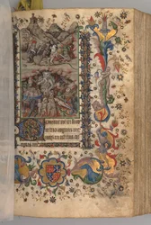 Godziny Karola Szlachetnego, króla Nawarry 1361-1425: fol. 101r, Tekst, c. 1405.