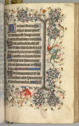 Godziny Karola Szlachetnego, króla Nawarry 1361-1425: fol. 180r, Tekst, ok. 1405.