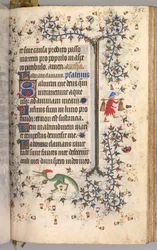 Godziny Karola Szlachetnego, króla Nawarry 1361-1425: fol. 186r, Tekst, ok. n.e. 1405.
