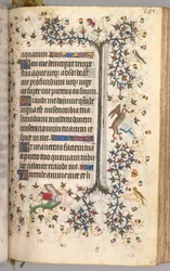 Godziny Karola Szlachetnego, króla Nawarry 1361-1425: fol. 188r, Tekst, ok. n.e. 1405.