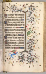 Godziny Karola Szlachetnego, króla Nawarry 1361-1425: fol. 190r, Tekst, c. 1405.