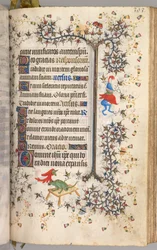 Godziny Karola Szlachetnego, króla Nawarry 1361-1425: fol. 191r, Tekst, c. 1405.