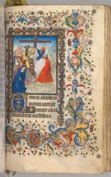 Godziny Karola Szlachetnego, króla Nawarry 1361-1425: fol. 192r, Zejście z krzyża, ok. 192r. 1405.