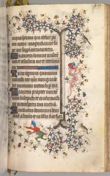 Godziny Karola Szlachetnego, króla Nawarry 1361-1425: fol. 199r, Tekst, ok. n.e. 1405.