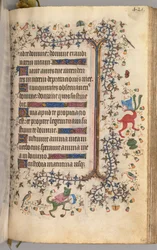 Godziny Karola Szlachetnego, króla Nawarry 1361-1425: fol. 205r, Tekst, c. 1405.