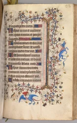 Godziny Karola Szlachetnego, króla Nawarry 1361-1425: fol. 222r, Tekst, c. 1405.