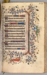 Godziny Karola Szlachetnego, króla Nawarry 1361-1425: fol. 229r, Tekst, c. 1405.