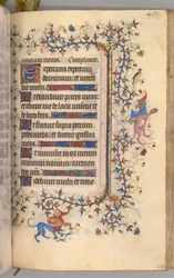 Godziny Karola Szlachetnego, króla Nawarry 1361-1425: fol. 230r, Tekst, ok. godz. 1405.