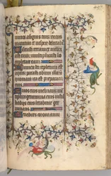 Godziny Karola Szlachetnego, króla Nawarry 1361-1425: fol. 243r, Tekst, c. 1405.
