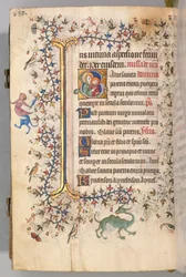 Godziny Karola Szlachetnego, króla Nawarry 1361-1425, fol. 313v, Dziewica z Dzieciątkiem, c. 1405.